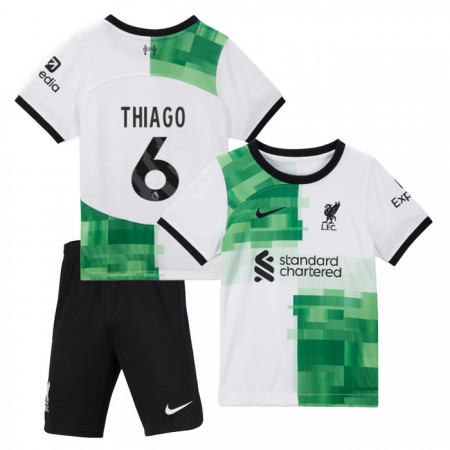 Camiseta de fútbol Liverpool Thiago 6 Niño 2ª equipación 2023-24 Camiseta de fútbol Liverpool Thiago 6 Niño 2ª equipación 2023-24